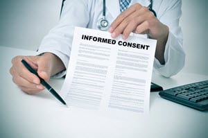 Doctor seeking informed consent